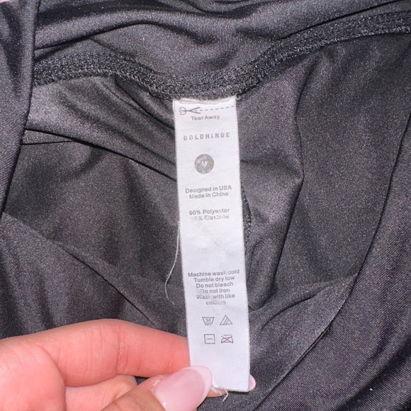 Goldhinge Black Pleated Mini Skirt - Picture 4 of 4